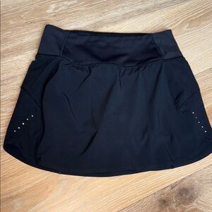 Athleta Run with it Black Skort 14”